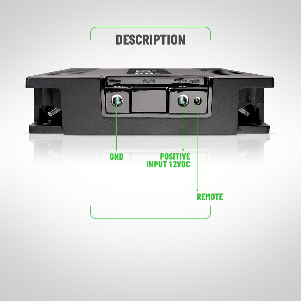 Banda Audiopart BEAT 3002 Car Amplifier 3000W RMS Monoblock Class D 2 Ohm Full-Range Mono Amp for Subwoofers, Bass Amplifier Car Audio, Woofers, Horns & Car Stereo Systems,MID BASS