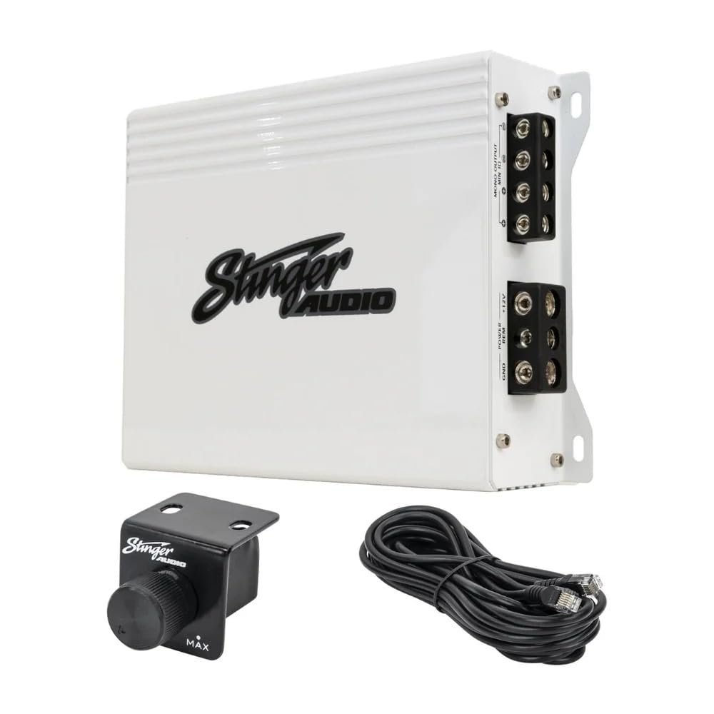 Stinger Audio MT-1000.1M Marine Monoblock 1000W Class D Car Audio Amplifier