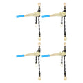 4 Pack 1/4"-5/16" Easy Ratchet Chain Binders with G70 Grab Hooks
