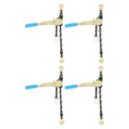 4 Pack 1/4"-5/16" Easy Ratchet Chain Binders with G70 Grab Hooks