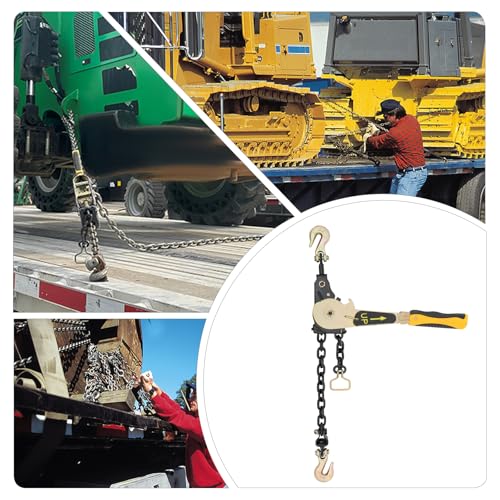 Chain Binder Heavy Duty 6600lbs G70 Ratchet Load Binder for Flatbed Trailers and Trucks - Easy Ratcheting System for Secure Tie Downs