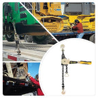Chain Binder Heavy Duty 6600lbs G70 Ratchet Load Binder for Flatbed Trailers and Trucks - Easy Ratcheting System for Secure Tie Downs