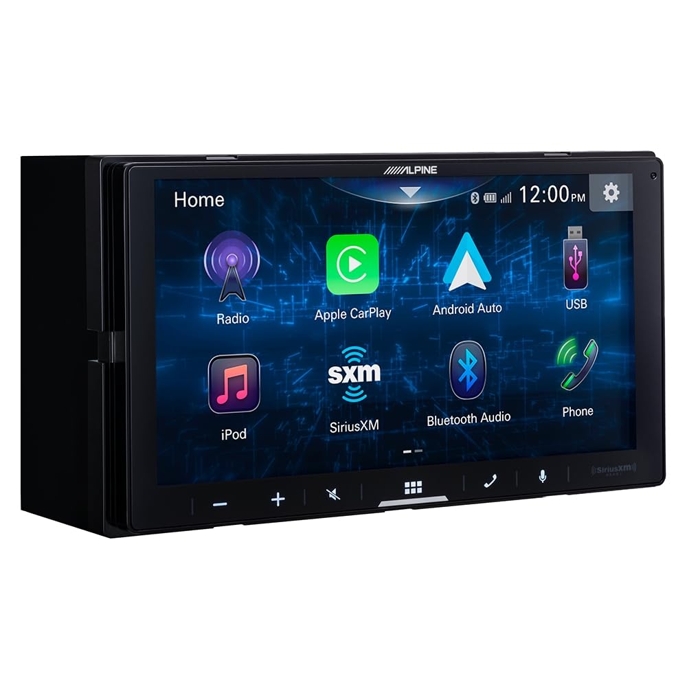 Alpine iLX-W670 7” Shallow-Chassis Digital Multimedia Receiver with KTA-450 4-Channel Power Pack Amplifier