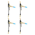 Ratchet Strap Chain Binder with Grab Hooks (4Pcs 1/4-5/16in 2500Lbs)