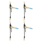 Ratchet Strap Chain Binder with Grab Hooks (4Pcs 1/4-5/16in 2500Lbs)