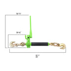 GXYWADY 4PCS Foldable Chain Binder 5/16"-3/8" G70 7100lbs