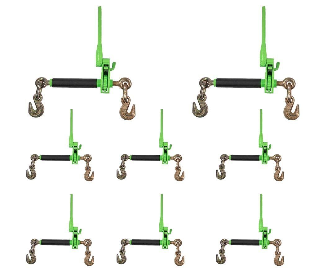 TM USWWAGOODS Replacement for/Fits 8PK 5/16'-3/8' Folding Handle Ratchet Load Binder w/Grab Hook 7,100 lbs WLL