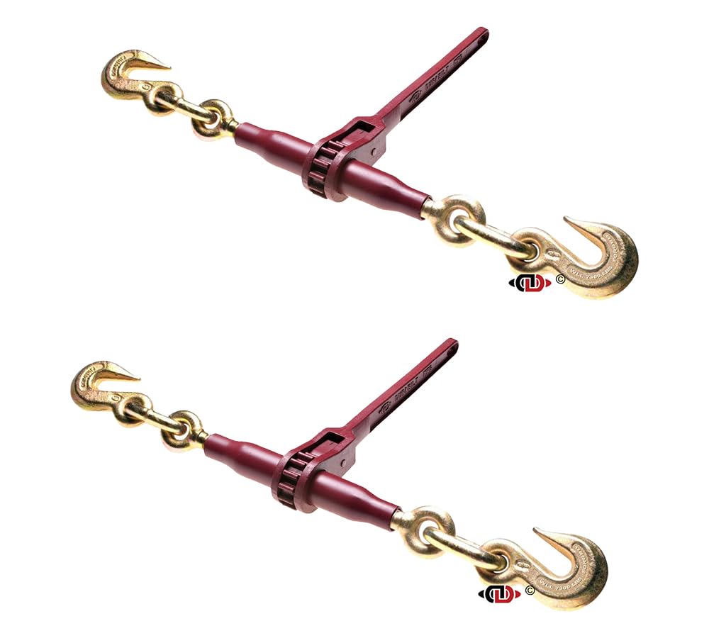 Mytee Products 2 Pack Heavy-Duty Durabilt Speciality Pro-Bind Ratchet Binder with 3/8" & 5/8" Grab Hook