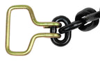 Mytee Products 4 Pcs G70 5/16" Chain & Easy Binder Kit - (2) 5/16"-3/8" Easy Ratcheting Chain Load Binder & (2) 5/16" x 20' G70 Transport Chain w/Grab Hooks - 4700 lbs WLL for Truck Trailer Tie Down