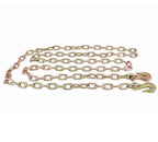 Mytee Products Chain Binder Kit - 2PK Hi-Viz Green Folding Ratchet Load Binder w/ 1/2" Grab Hook & 5/8" Slip Hook 15,000 lbs WLL & 2PK 1/2" x 20' G70 Binder Chain w/Clevis Hooks for Flatbed Trailers