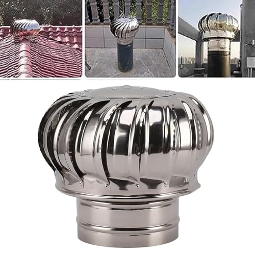 Home Use Horizontal Wind Generator Kit with B Controller | 6"-12" Stainless Steel Roof Ventilator Cap for Efficient Ventilation, Exhaust, and Heat Dissipation