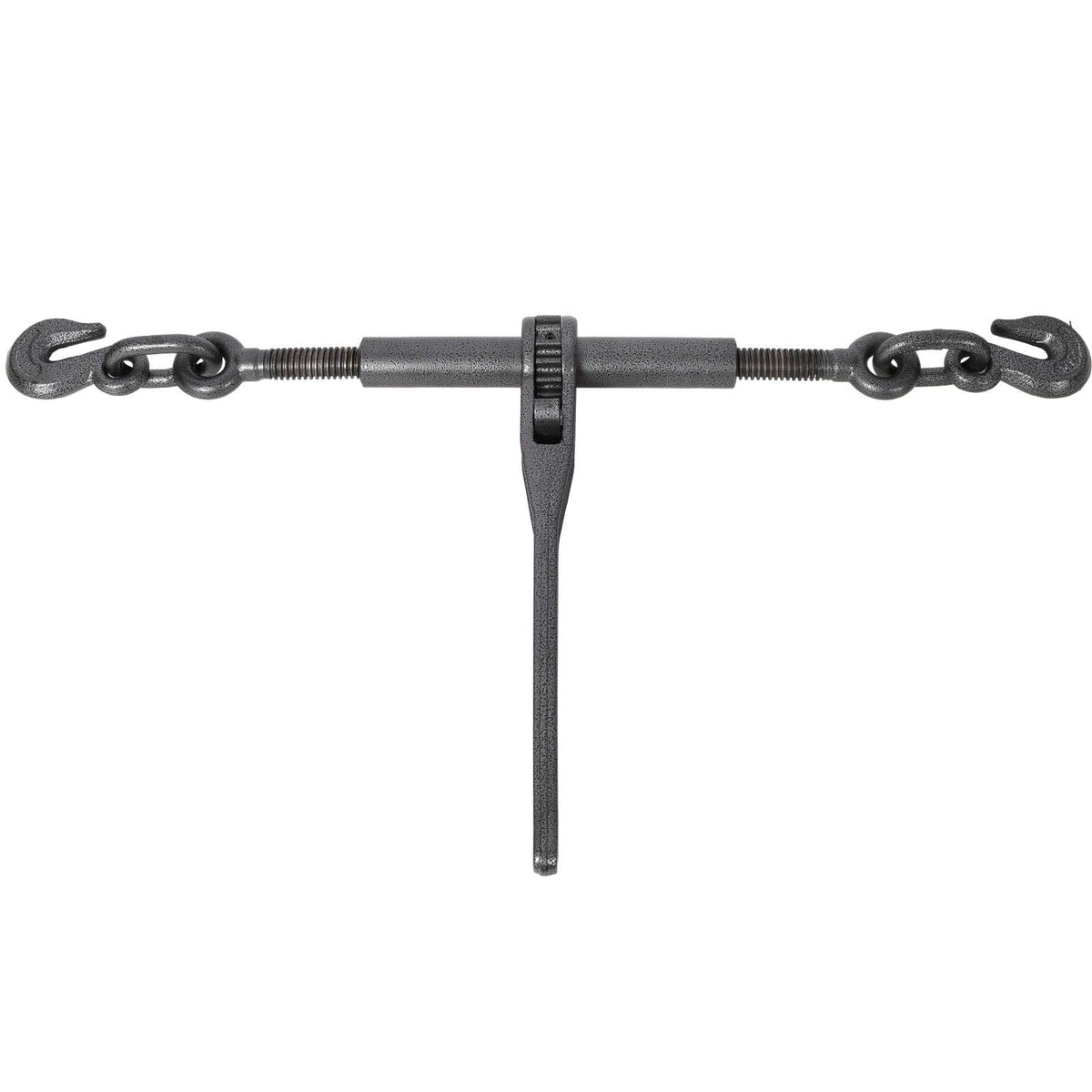4-Pack Ratchet Load Binders 5/16"-3/8" G70 Hooks - 9200 Lbs Working Load, 33000 Lbs Break Strength, Adjustable Length, Red Powder Coat, Black