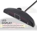 ZONETECH New 4 Parking Sensors LED Display Car Reverse Backup Radar System 10 Pack