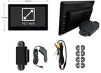 4K Android 13 Portable Car TV Headrest Monitor Back Seat 10.1 Inch Touch Screen Tablet Portable Multi-Media Video Player,Support Phone Wireless Mirror Link,WiFi HDMI/USB/SD Card &2G+32GB 2PCS
