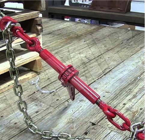 (Set of 2) 1/2“ – 5/8“ Chain Ratcheting Load Binder Boomer Tie Down Rigging 0900150-2
