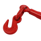 Gbonklong 5/16"-3/8"Grade 70 Chain Binder and 5/16" 20ft Binder Chains, Transport Chain Hauling Load Package for Safe Working, Chains with Grappling Hook for Truck/Flatbed Trailer