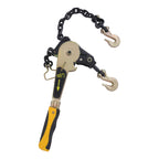 Lever Load Binder with Grab Hooks, Chain Binders Ratcheting 3/8-1/2, 6600lb (2Pcs-3/8"-1/2")