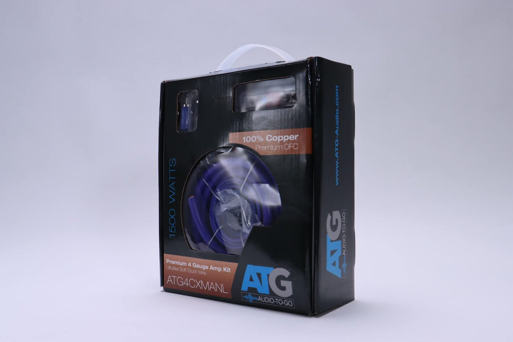 ATG Audio Transcend Series 100% Copper 4 Gauge Amplifier Kit with Mini ANL Fuseholder - ATG4CXMANL