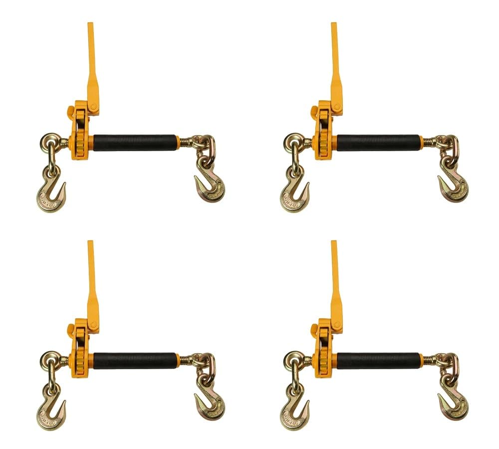 Mytee Products (4 Pack) 1/2 x 5/8 Peerless QuikBinder Plus Ratchet Binder 18100 Lb WLL Chain Tow Heavy Equip #H5125-0958