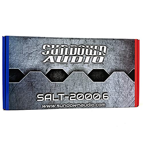Sundown Audio Multi-Channel Full Range Class-D Amplifier (SALT-2000.6)