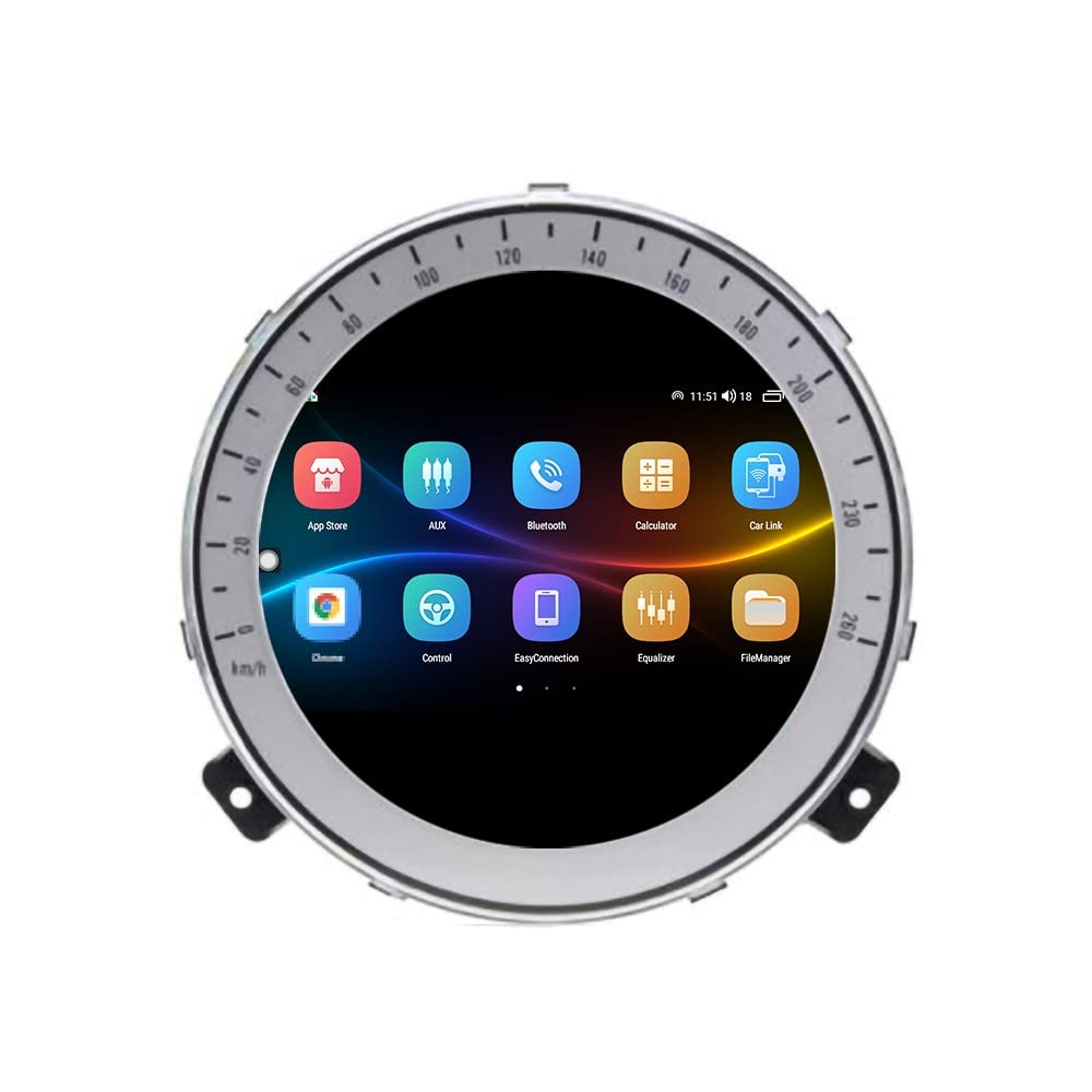 Original Style Android Car Navigation Stereo Dash Kit GPS Auto Tablet Multimedia Player Headunit Radio Replacement for Mini Cooper R56, if Applicable