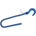 1/2"x3' Grade 100 Recovery Wrecker Rollback Binder Chain Foundry Hook One End WLL 15000 LBS BS 60000 LBS