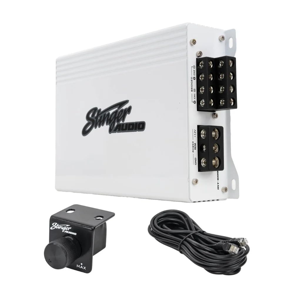 Stinger Audio MT-1000.1M Marine Monoblock 1000W Class D Car Audio Amplifier