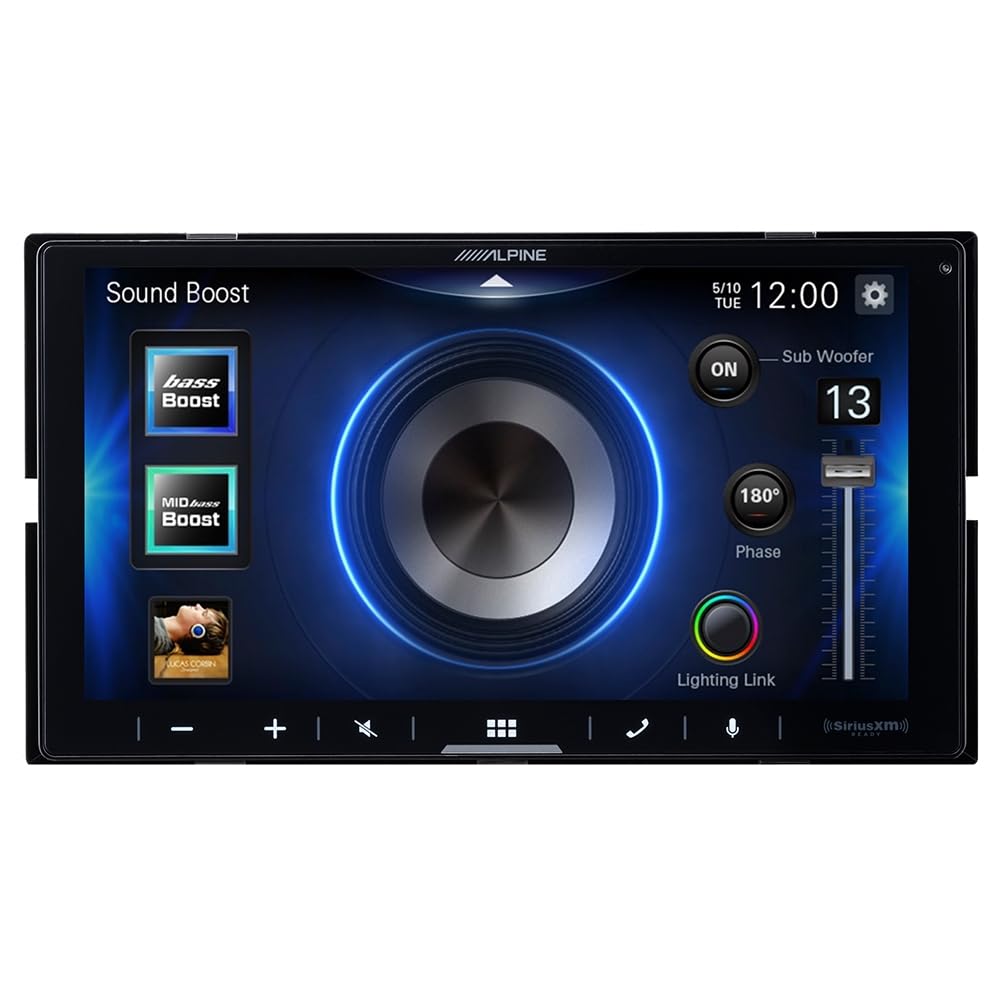 Alpine iLX-W670 7” Shallow-Chassis Digital Multimedia Receiver with KTA-450 4-Channel Power Pack Amplifier