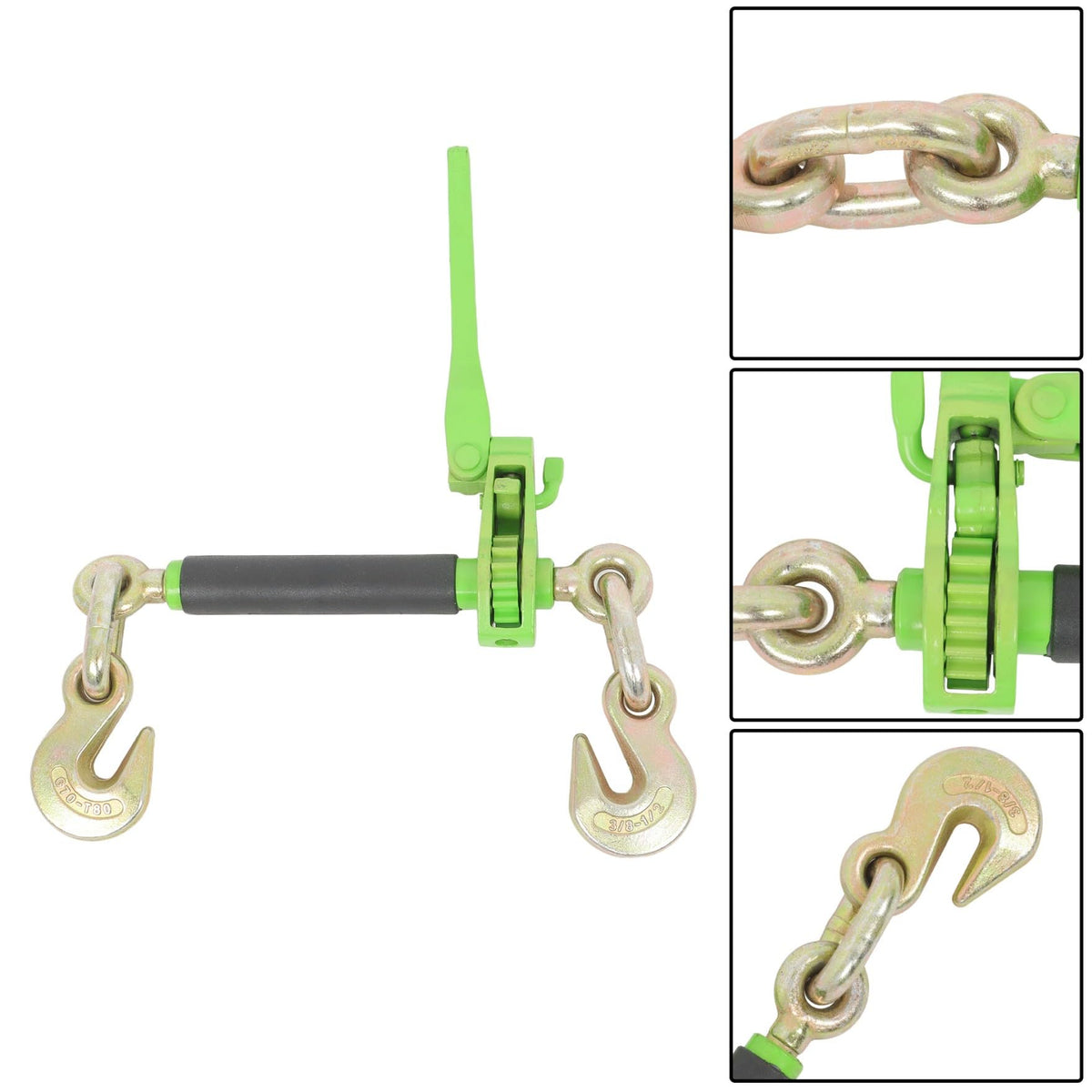 waltyotur 4PCS Foldable Chain Binder 3/8"-1/2" G70 12000lbs