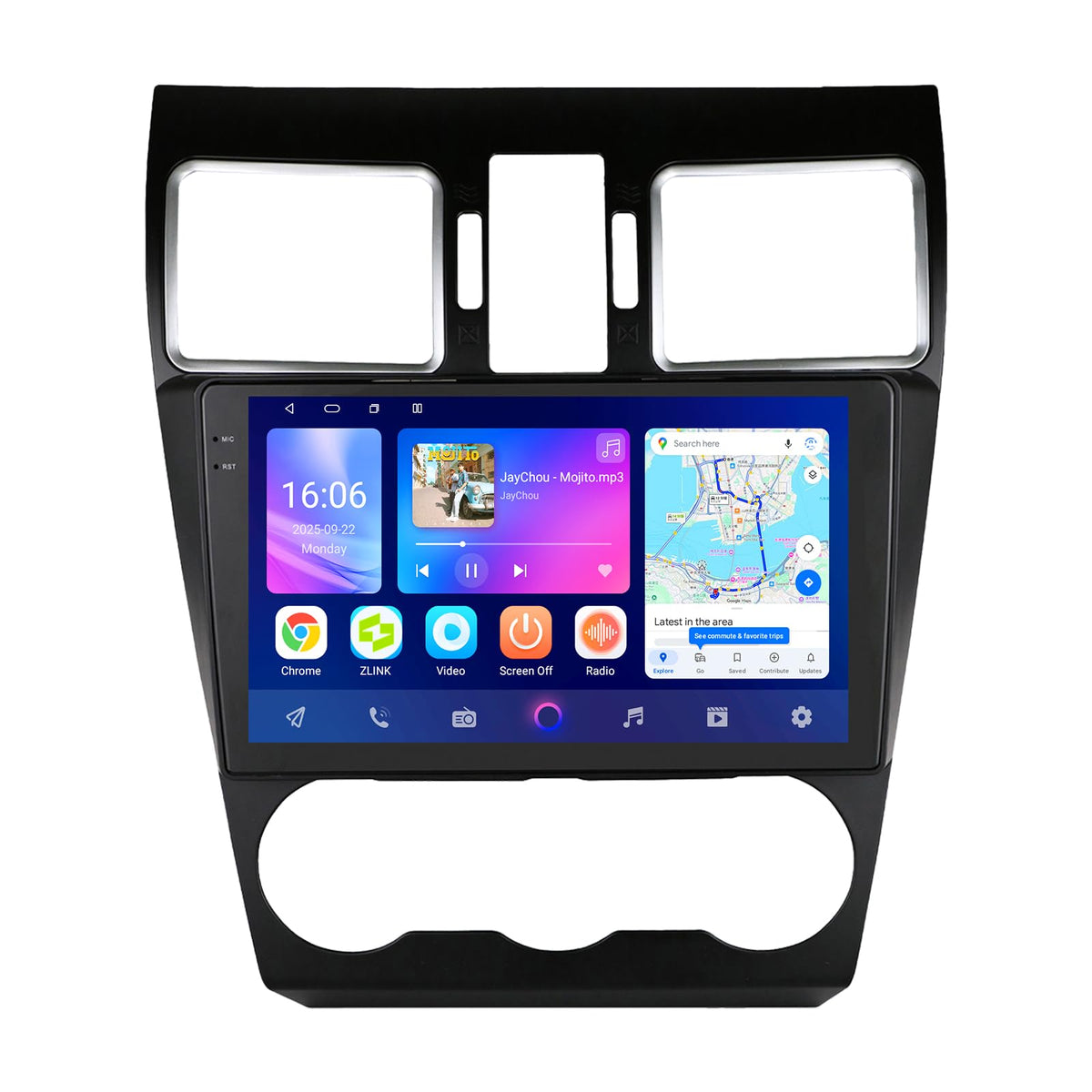 Android 14 Car Stereo Upgrade for Subaru WRX STI Forester XV Crosstrek Impreza, 8Core4G+64G GPS Navigation with 9inch QLED Touchscreen Wireless Carplay Android Auto SWC EQ Bluetooth 5.4 TPMS