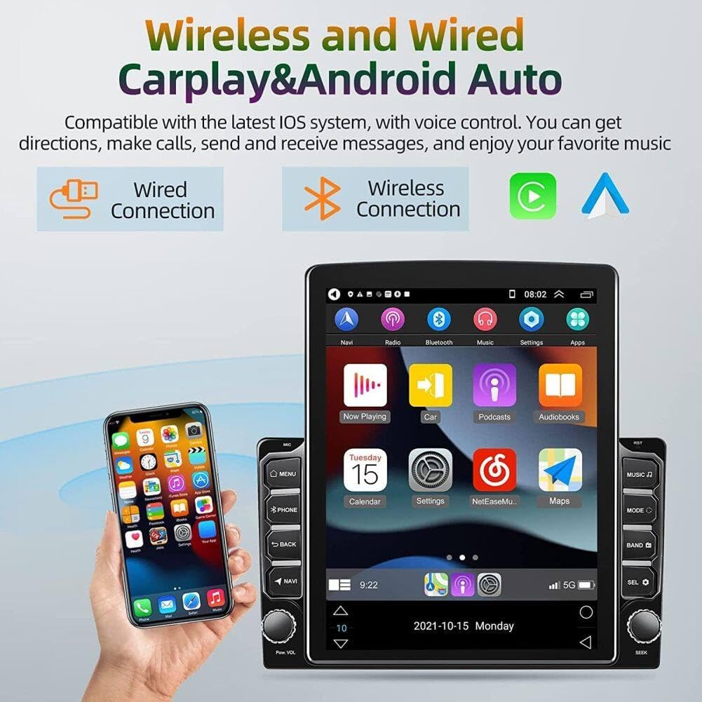 9.7in Android 14 Car Stereo Radio 2DIN for Nissan Xterra 2000-2008 for Nissan Frontier/Xterra 2009-2014 Support Carplay Android Auto GPS Bluetooth WiFi FM RDS DSP Backup Camera,2+32G