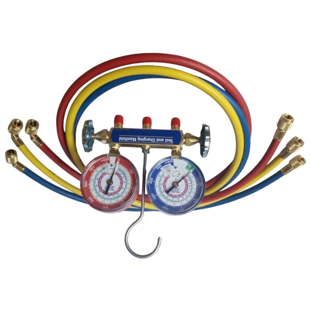 42036,Series 41,A2L Brass Manifold with 60" Hoses for R32 R454B R410A