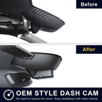 Mangoal Front 4K & Rear 1080P Dash Cam for Volvo Polestar 2, 2021-2024