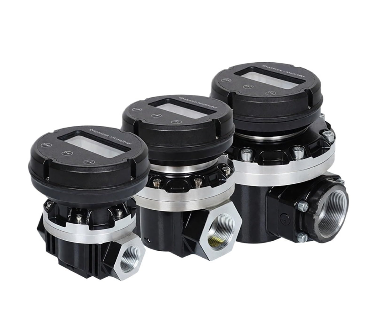 1pcs Electronic Oval Gear Flow Meter 1inch/1.5inch/2inch High Precision Digital Fuel Meter(1inch)