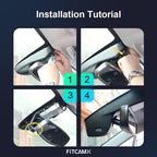 Fitcamx 4K Dash Cam Suitable for Chevy Blazer 2019-2024 RS LT Premier & Blazer EV (HD2-9808, Has Vents), OEM Look, UHD 2160P Video, WiFi & APP, Loop Recording G-Sensor, Plug&Play, 64GB Card