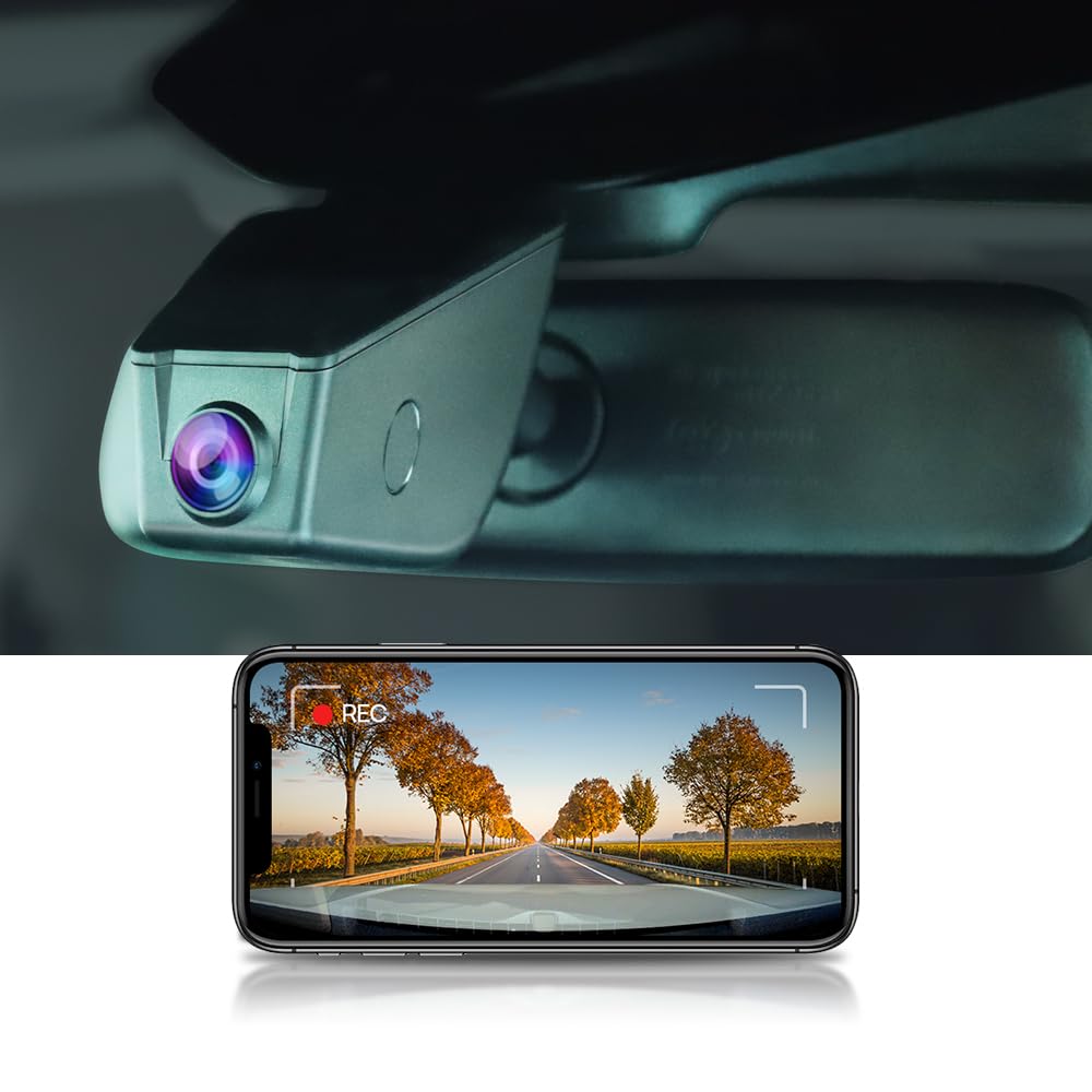 Fitcamx 4K Dash Cam Suitable for Infiniti QX80 2021-2023 Luxe Premium Select Sensory (Has Rain Sensor), OEM Look, UHD 2160P Video, Built-in WiFi & APP, Loop Recording, G-Sensor, Plug & Play, 64GB Card