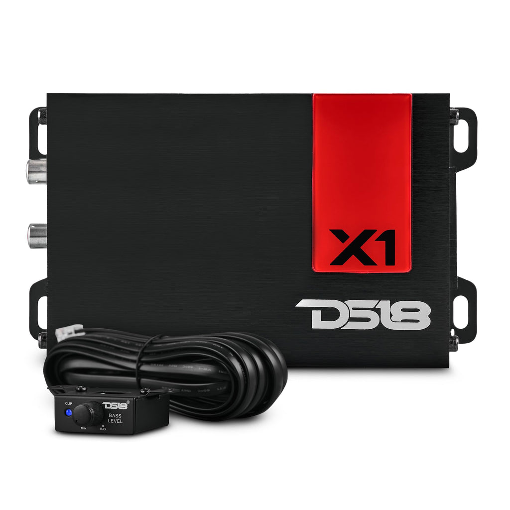 DS18 X4 Amplifier 4-Channel Ultra Compact Class D 4 x 70 Watts RMS @ 4-ohm, Stereo Full Range, Car Audio Amplifier, Great Compact Amp for Motorcycle, Powersports