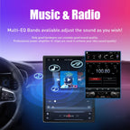 Tesla Style Car CarPlay Android Auto Navigation Stereo GPS Radio Reverse Camera 9.7" IPS Touchscreen Headunit Tablet Media Player for Honda Civic 2004-2011, if Applicable Quad Core 2G+32G MT