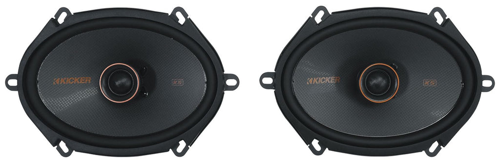 Audiosavings Bundle: (1) Pair Kicker 51KSS6804 6x8 / 5x7 Car Audio Component Speakers Bundle with (1) Pair Kicker 51KSC6804 6x8 75 Watt RMS Car Audio Speakers KSC6804 KSC680 (Items 4)