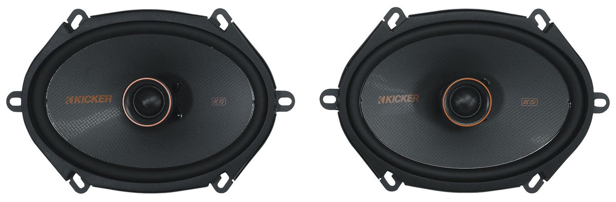 Audiosavings Bundle: (1) Pair Kicker 51KSS6804 6x8 / 5x7 Car Audio Component Speakers Bundle with (1) Pair Kicker 51KSC6804 6x8 75 Watt RMS Car Audio Speakers KSC6804 KSC680 (Items 4)