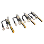 Chain Ratchet Binder 3/8-1/2 '' 6600 lbs Heavy Duty Alloy Steel, 4 Pack