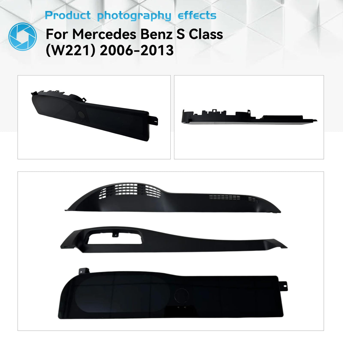 Dual 12.3 inch Triple Screen Display Radio for Mercedes W221 2006-2013