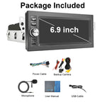 Plug&Play 1.5 Din Car Radio for Chevy Silverado 1995-2002，S10 1998-2002，Blazer 1998-2002，for GMC Suburban 1995-1999,Yukon 1995-2002 Sonoma 1998-2002，6.9 Inch IPS Touch Screen with Carplay Android auto