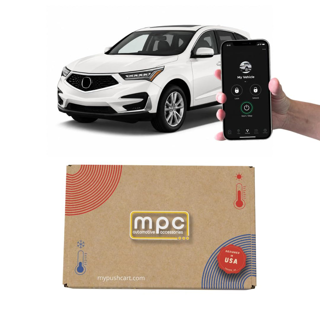 MPC Factory Remote Activated Remote Start Compatible with Acura RDX 2016-2018 Push-to-Start - Plug-in T-Harness - Firmware Preloaded