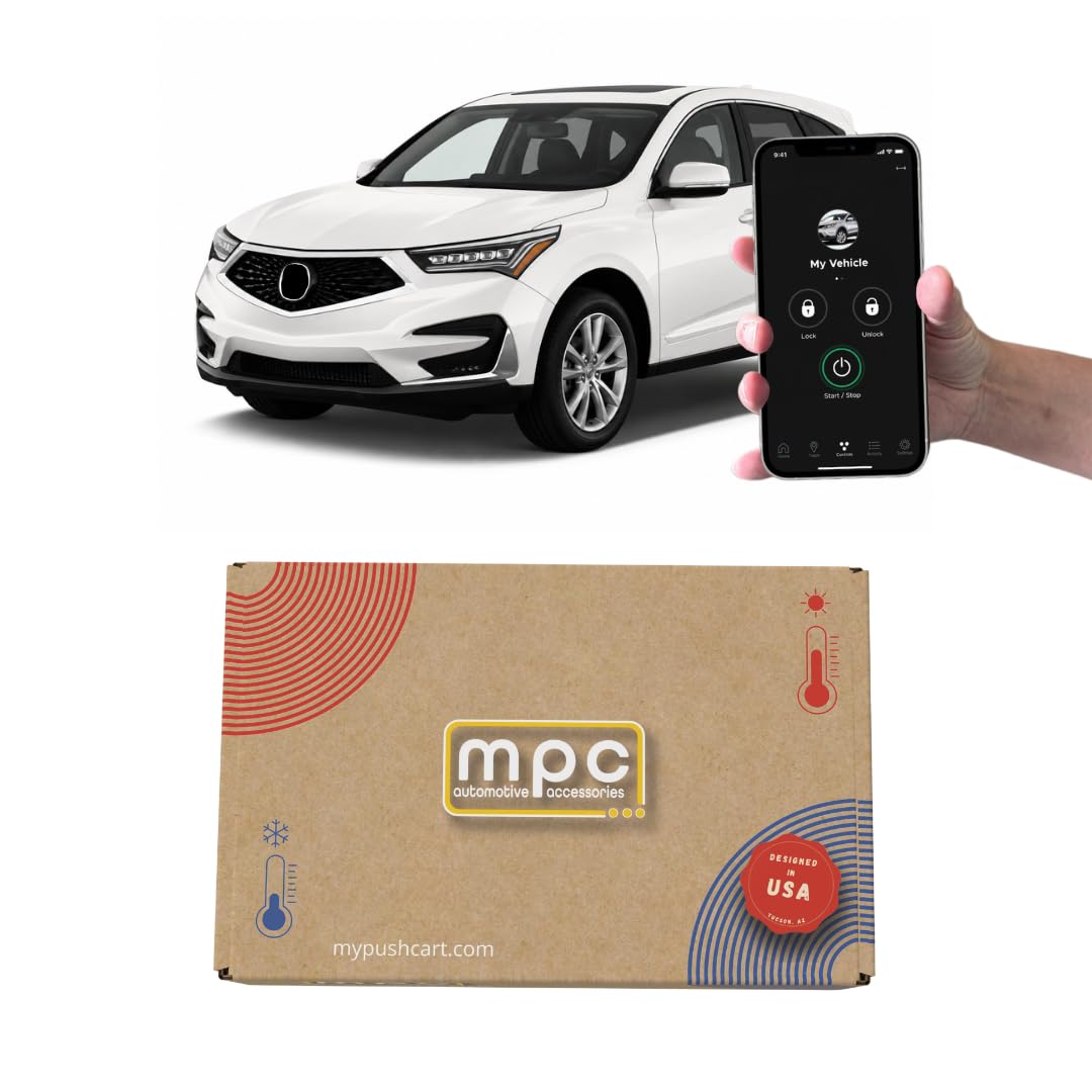 MPC Factory Remote Activated Remote Start Compatible with Acura RDX 2016-2018 Push-to-Start - Plug-in T-Harness - Firmware Preloaded