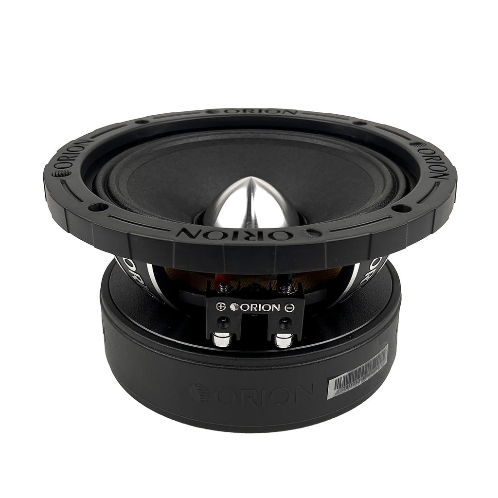 Orion XTRPRO XPM654MBF High Performance 6.5” Mid-Bass Bullet Loudspeakers, 1600W Max Power, 400W RMS, 4 Ohm, 2” Voice Coil - Pro Car Audio Stereo, Midrange Speakers (Pair)