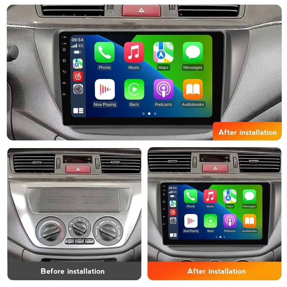 Radio Stereo for Mitsubishi Lancer 9 IX 2000-2010 Head Unit -8Core-4+64GB