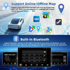 9'' Touch Screen Car Stereo for Volvo S80 2004-2008 with Wireless Carplay Android Auto Support GPS Navigation, WiFi, HiFi, Bluetooth, FM, SWC, Mic, Backup Camera, 4G+64GB
