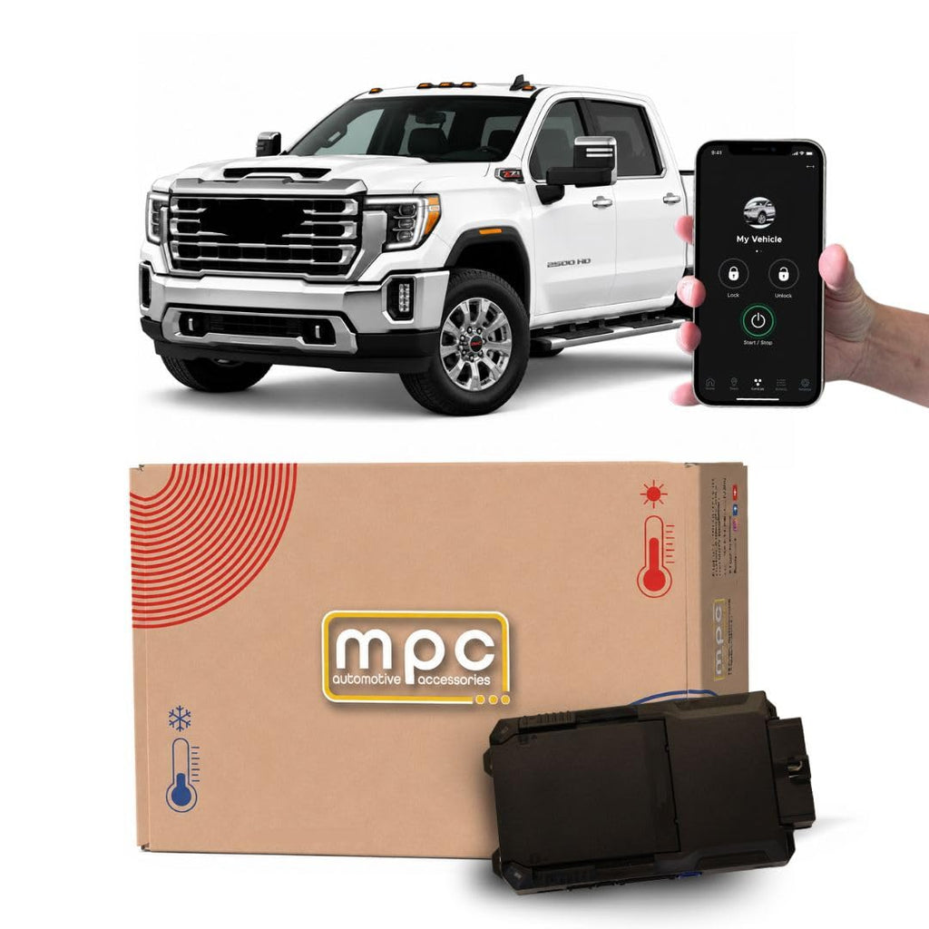 MPC Remote Start Kit Compatible with GMC Sierra 2500 2020-2023 || 2-Way LCD 5-Button Remotes Long Range || Plug & Play || No Wire Splicing || USA Tech Support