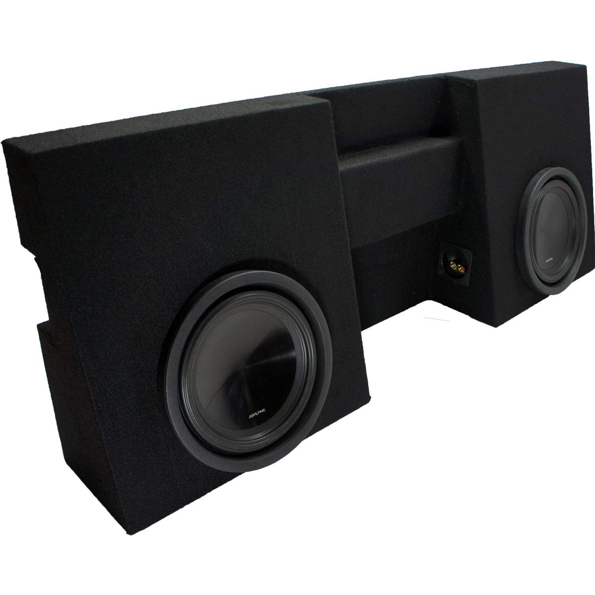 Alpine SWT-10S4 Dual 10" Sub Box S-A60M Amp Fits Tacoma Double Cab 05-15